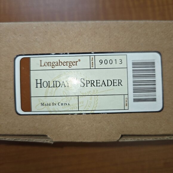 Longaberger Holiday Spreader Snowman Design With Box Ceramic Handle Stainless St - Picture 6 of 6